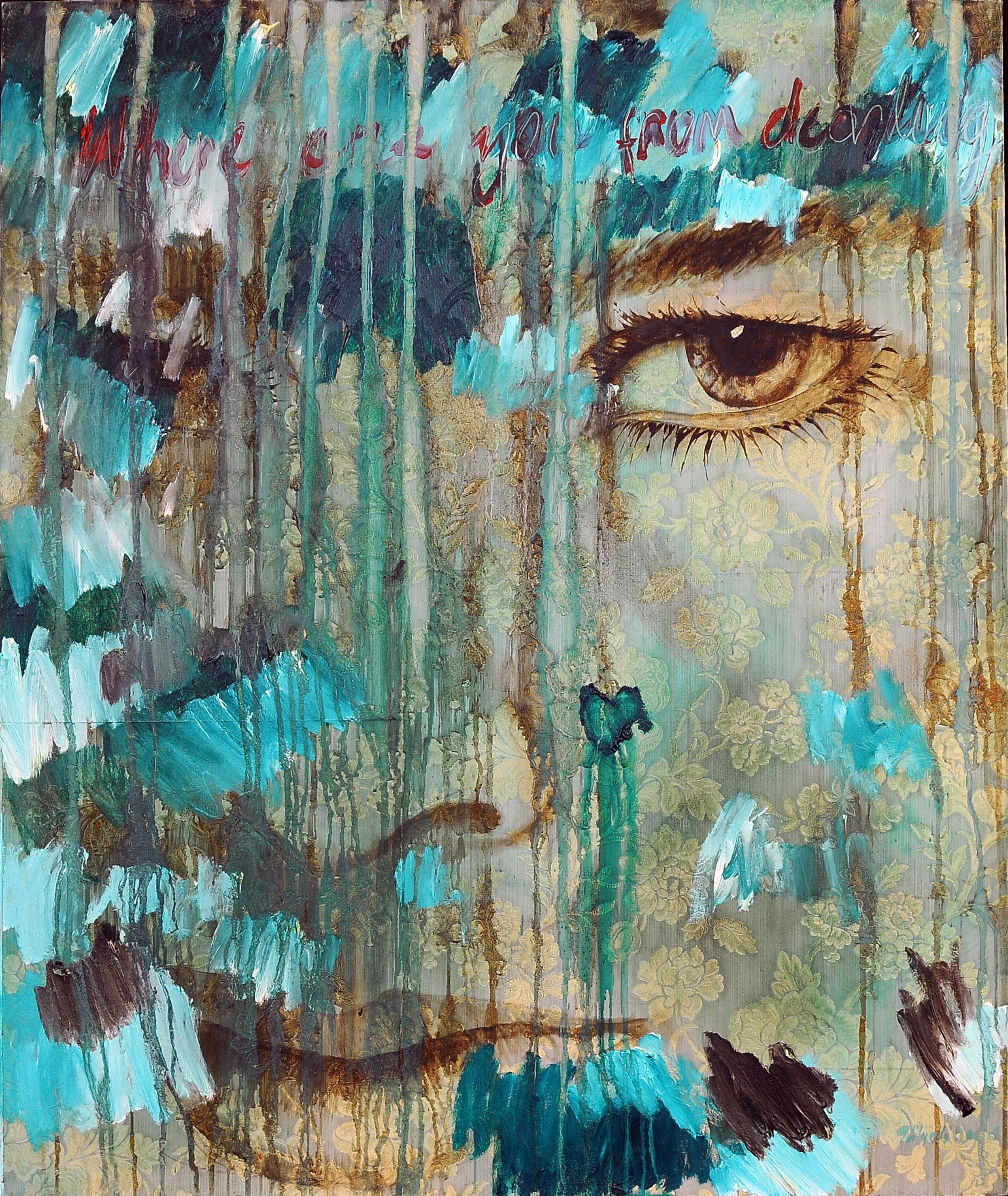 İsimsiz- Untitled, 2004, Tuval üzerine karışık teknik- Mixed media on canvas, 110x90 cm